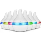 Электрический ультразвуковой увлажнитель воздуха, 300 мл, USB, аромадиффузор, эфирное масло, ароматерапия, дерево, холодный туман, светодиодный светильник для дома