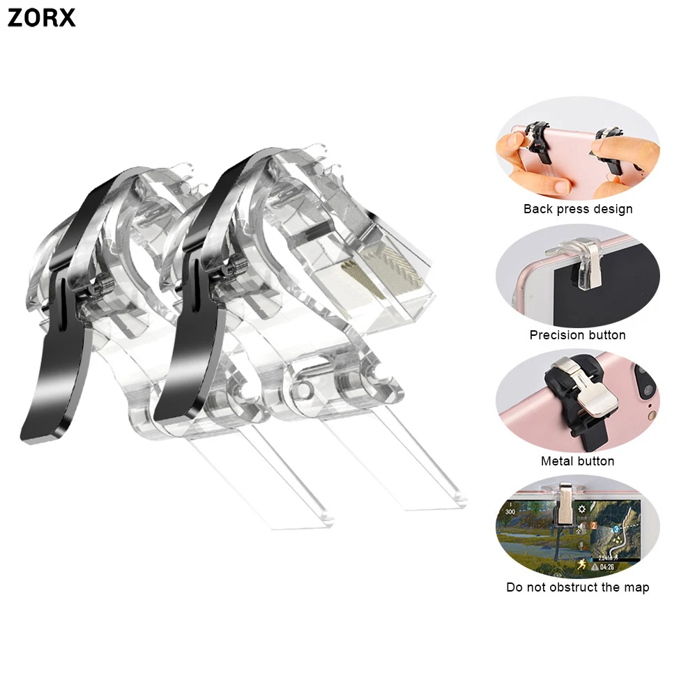 Zorx 4 в 1 геймпад мобильный телефон контроллер металлический шутер триггер огонь