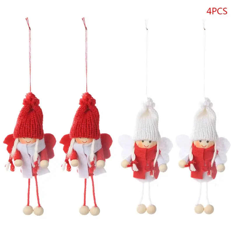 4 шт./компл. Рождественский Ангел плюшевая кукла для девочек орнамент с