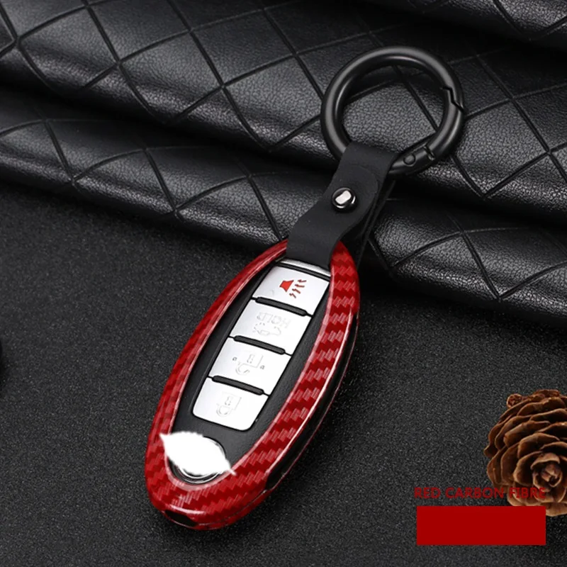 Углеволокна сплав чехол ключа дистанционного управления автомобилем для Nissan