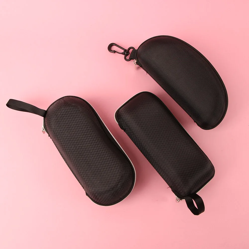 

Simple Style Microfiber Black Sunglasses Case Optional Flat Mirror Box Protable Glasses Bag Eyewear Protector Travel Pack Pouch