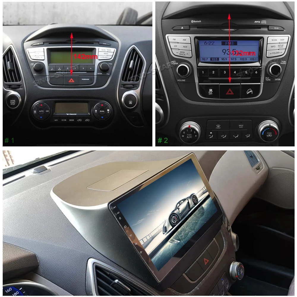 SINOSMART 2.5D ips/QLED экран 1 г/2 г gps навигационный плеер для hyundai Tucson IX35 2009-, 32EQ DSP, 4 г опционально