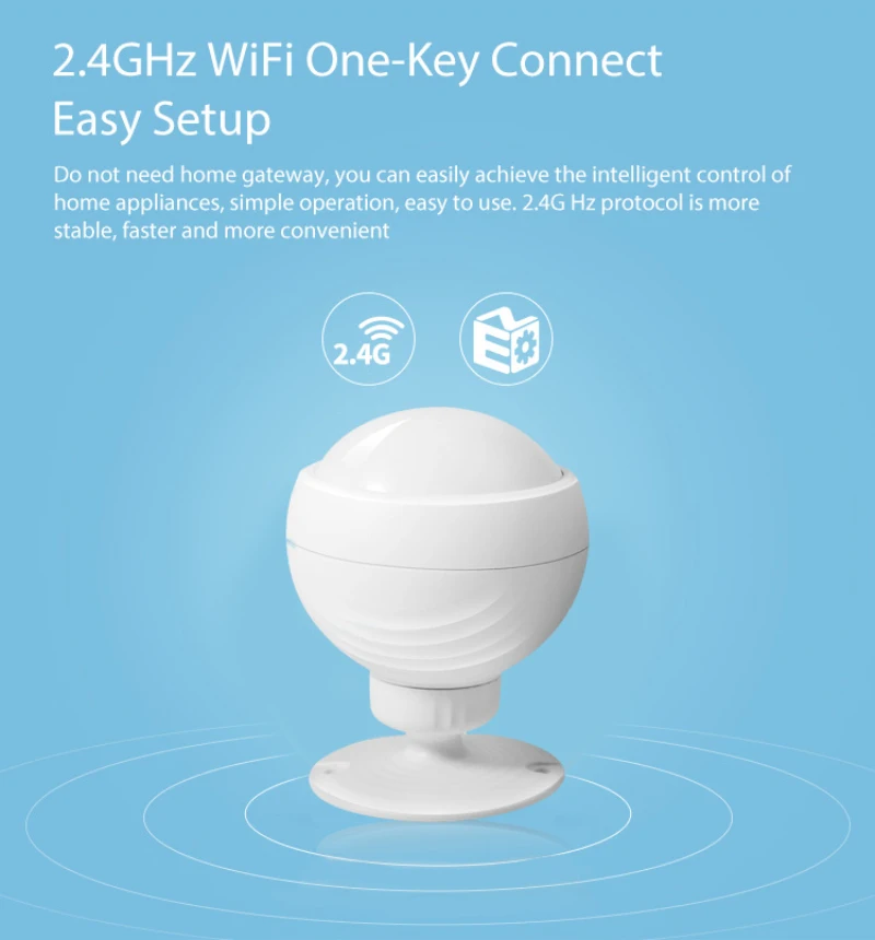 Tuya/Smart life WiFi умный PIR датчик движения портативное приложение Удаленная проверка