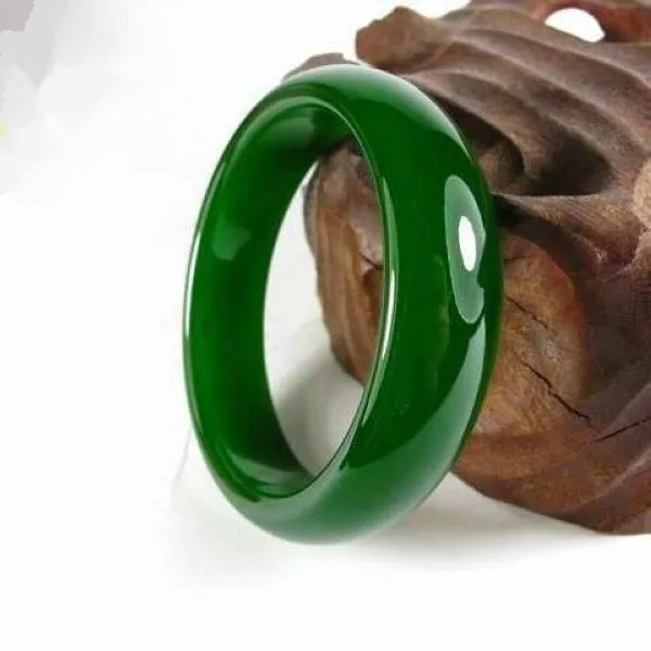 Натуральный зеленый нефритовый браслет модный шарм ювелирные аксессуары ручной