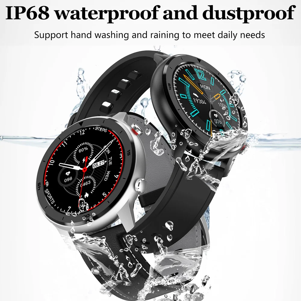 696 DT78 1.3inch Full Round Touch Screen Smart Watch Band Pedometer Smartwatch Men Women Heart Rate Monitor Bracelet | Электроника