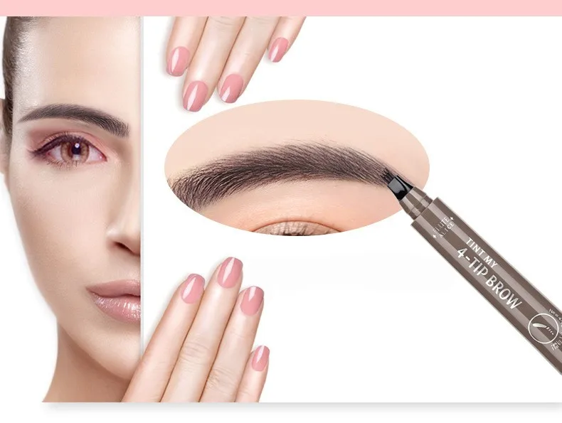 5 цветов мануального татуажа бровей жидкий карандаш для Водонепроницаемый