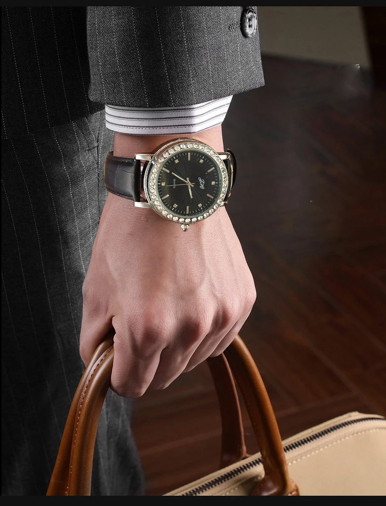 Часы Boss 2020 года роскошные кварцевые мужские часы с бриллиантами USB зарядкой