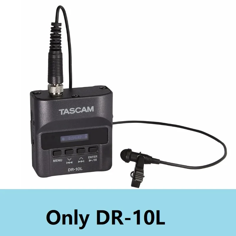 DR-10L Tascam DR-10L цифровой аудио рекордер с петличный микрофон, двойной записывающий Карманный регистратор для кинематографиста, видеографа, свадьбы - Цвет: DR-10L