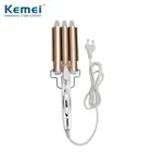 Щипцы Kemei электрические для завивки волос, профессиональные инструменты для ухода и укладки, Плойка для создания Кудрей