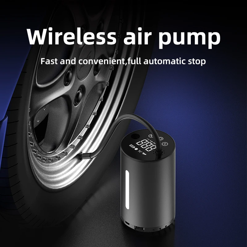 portable smart multi-function wireless family The car tire Vehicle-mounted air pump Auto supplies Built-in lithium battery