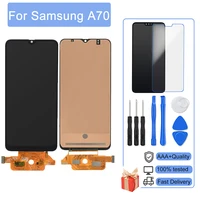 aaa lcd for samsung galaxy a70 a705 a705f sm a705mn screen with frame no dead pixel display touch screen digitizer assembly