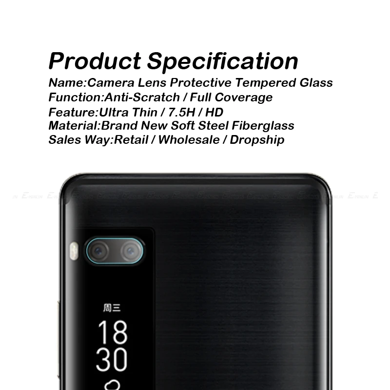 Защитная прозрачная защитная пленка для задней камеры из закаленного стекла MeiZu