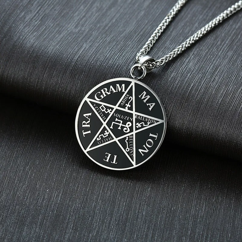 Мужские ожерелья Vnox Tetragrammaton|Ожерелья с подвеской| |