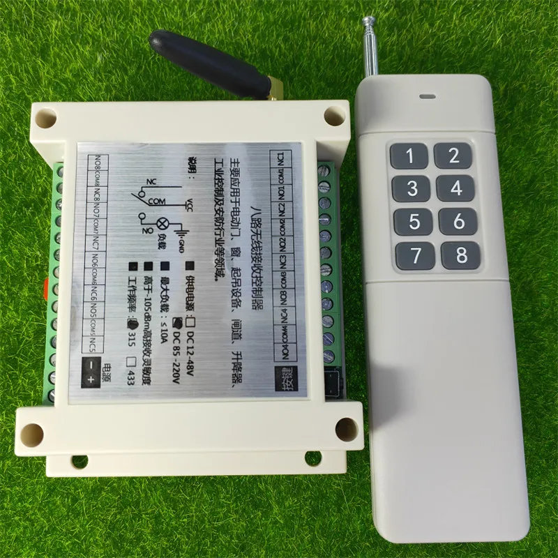 

AC 110V 220V 250V 8CH Remote Control Switch Wireless Light Switch With 8 Kinds Of Working 1000M Work 8 Button Transmitter