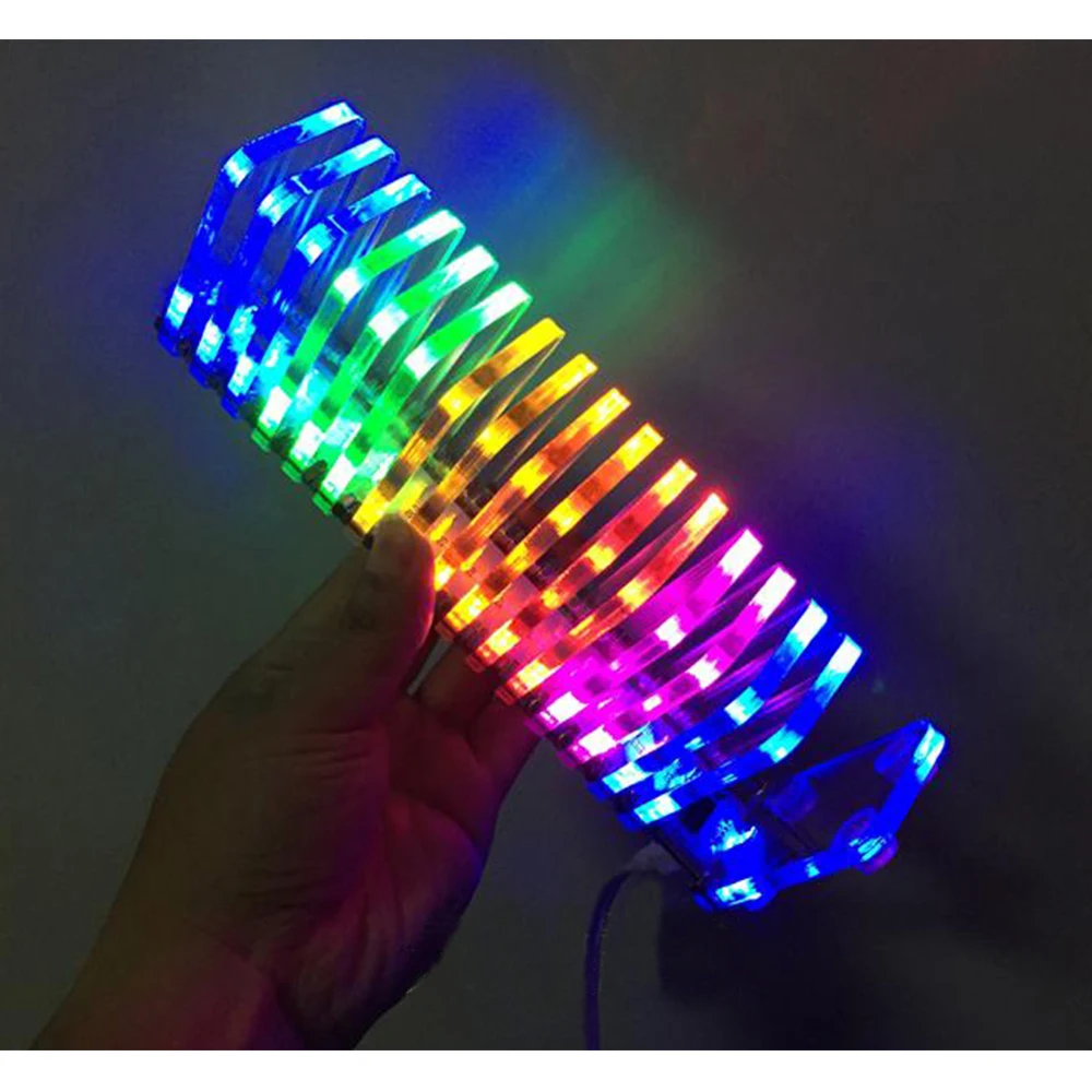 Goedkoop KS16 Muziek Spectrum Vu Meter Fantasy Crystal Geluid Kolom Licht Kubus Led Niveau Display Elektronische Productie Diy Kits Vu Toren