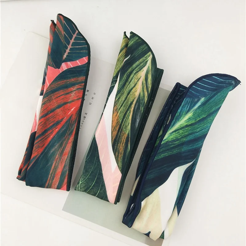 Повязка для волос в винтажном стиле с принтом банановых листьев широкими краями |