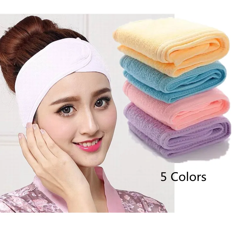 

Adjustable Wide Women Hairband Headband Yoga Spa Bath Wash Face Cosmetic For Shower MakeupLadies Make Up Accessorie