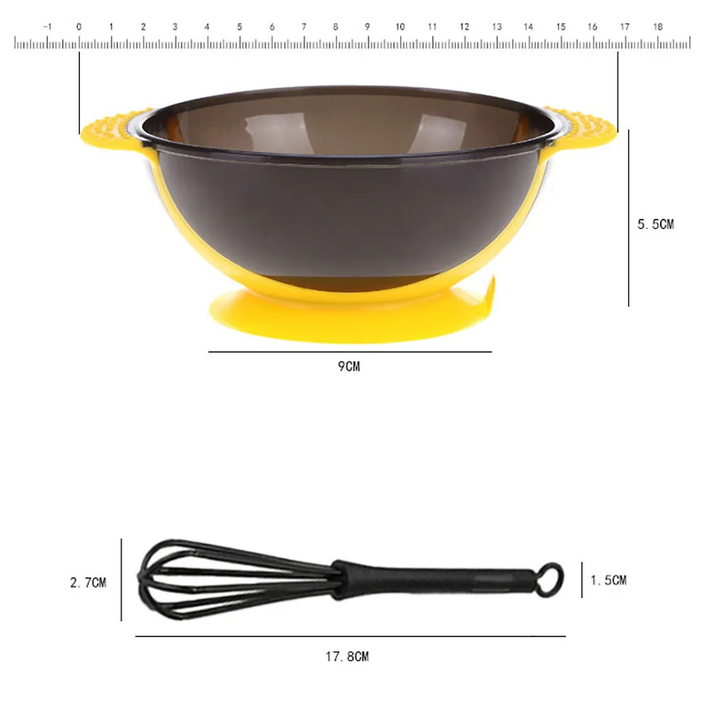 

Hairdressing Brush Bowl Professional DIY Hair Salon Dye Hair Brush Hairdressing Salon Dye Styling Tools