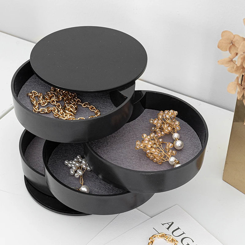 

Japanese Jewelry with Lid Storage Box Simple Multi-Layer Bedroom Cloakroom Jewelry Organizing Box