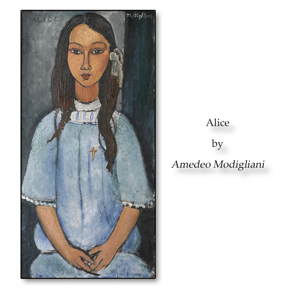 Alice by Amedeo Modigliani холст живопись каллиграфия постеры картинки настенные