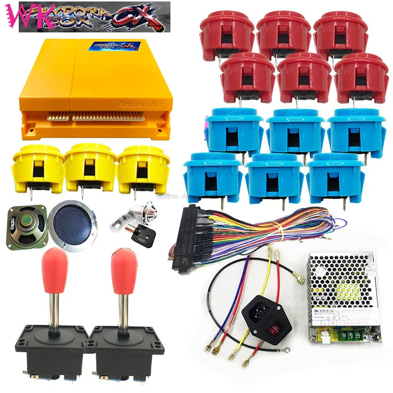 Pandora box 9 модульная доска JAMMA 1500 в 1 с источника питания копия Sanwa Джойстик Кнопка