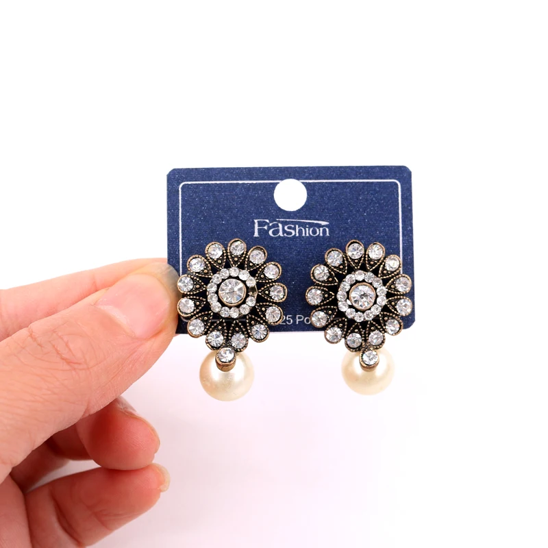 2020 Новая мода ПВХ серьги Вешалка карта упаковка ювелирных изделий 4 6*3 см синий