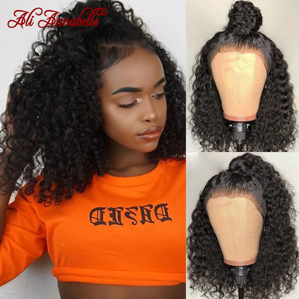 Парики с коротким Бобом бразильские парики глубокой волной на шнуровке спереди