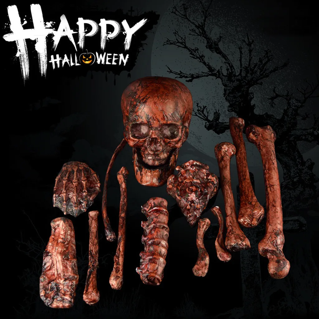 Реквизит для Хэллоуина украшение вечеринки скелет человеческого черепа