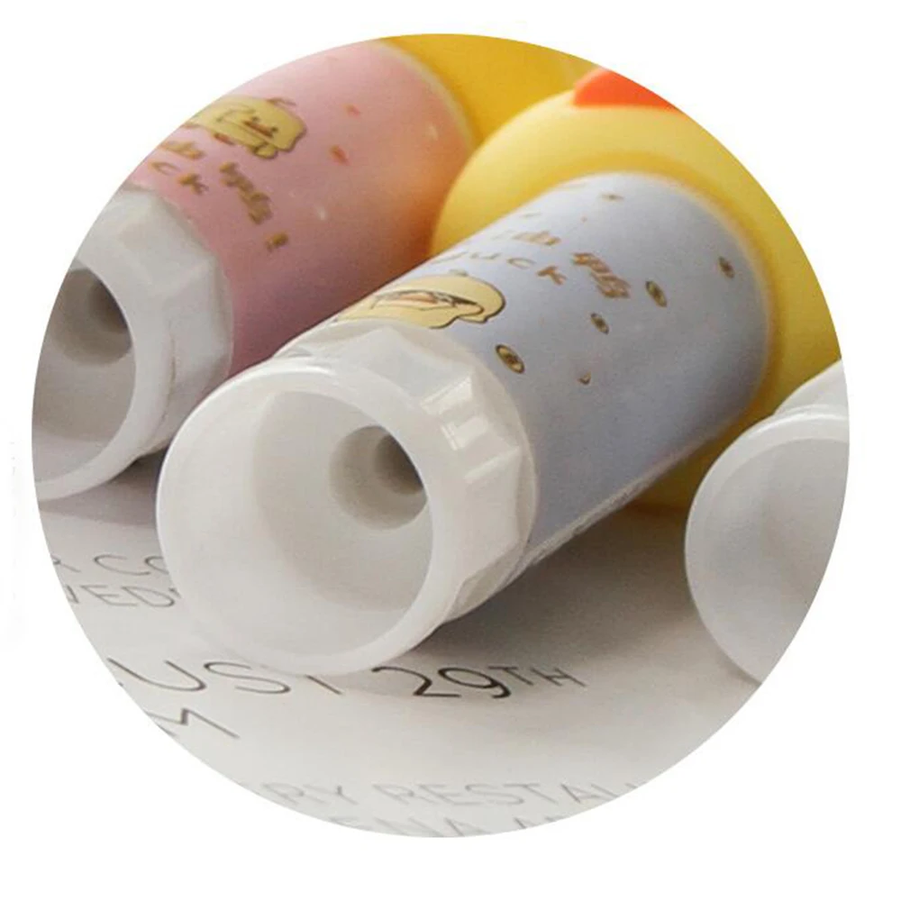 Клей карандаш с милым рисунком нетоксичный моющийся клей защитой от наклона для