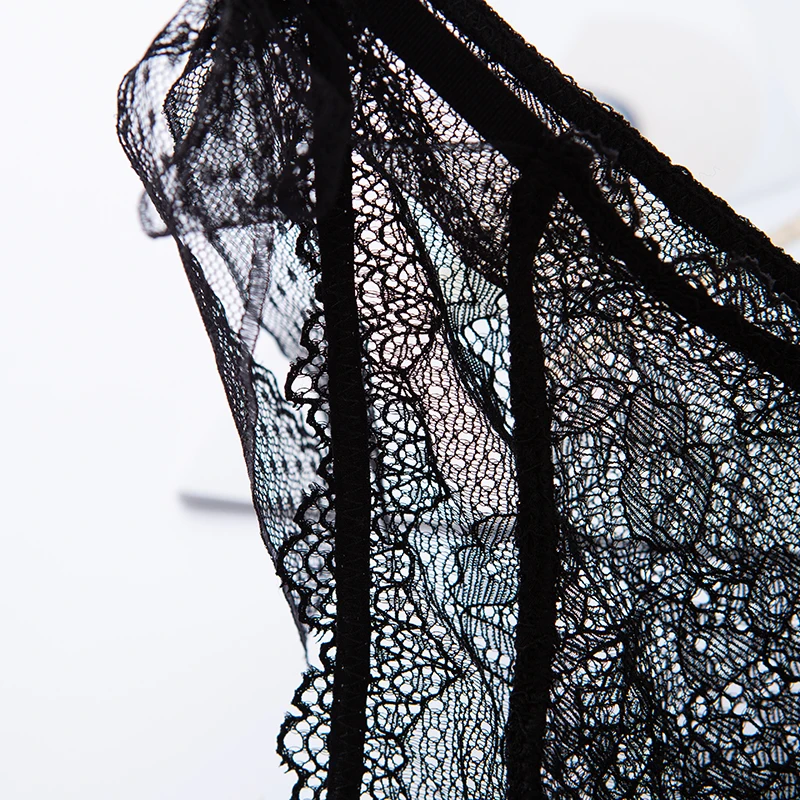 

Sexy Lace Panties For Women Underwear Fashion Lingerie Girls Transparent Mesh Briefs Low-Rise Hollow Out Female Underpants 2PCS