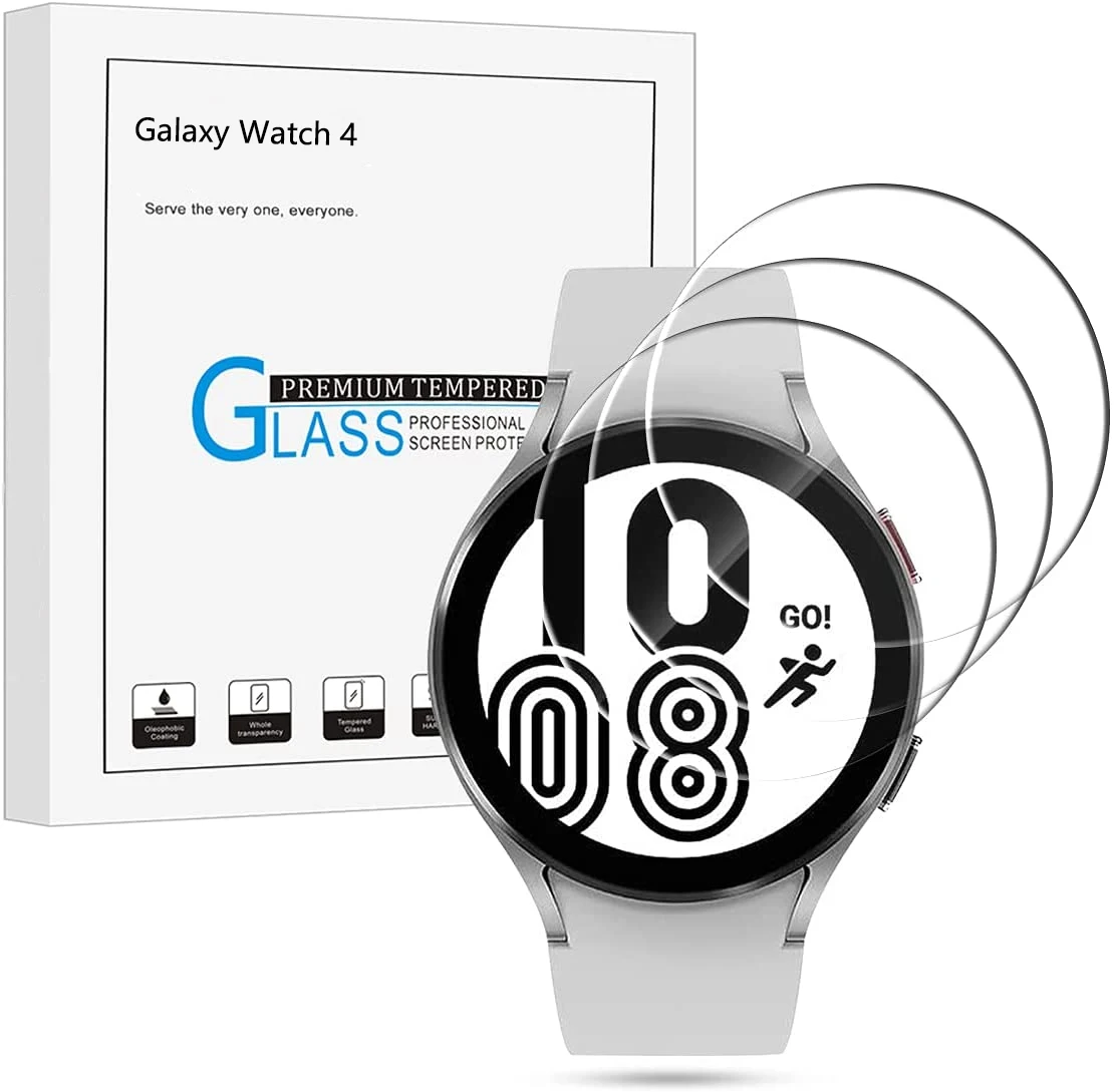 

Tempered Glass Film For Samsung Galaxy Watch 4 40mm 44mm HD Clear Full Screen Protector samsung Glaxy watch 4 Classic 46mm 42mm