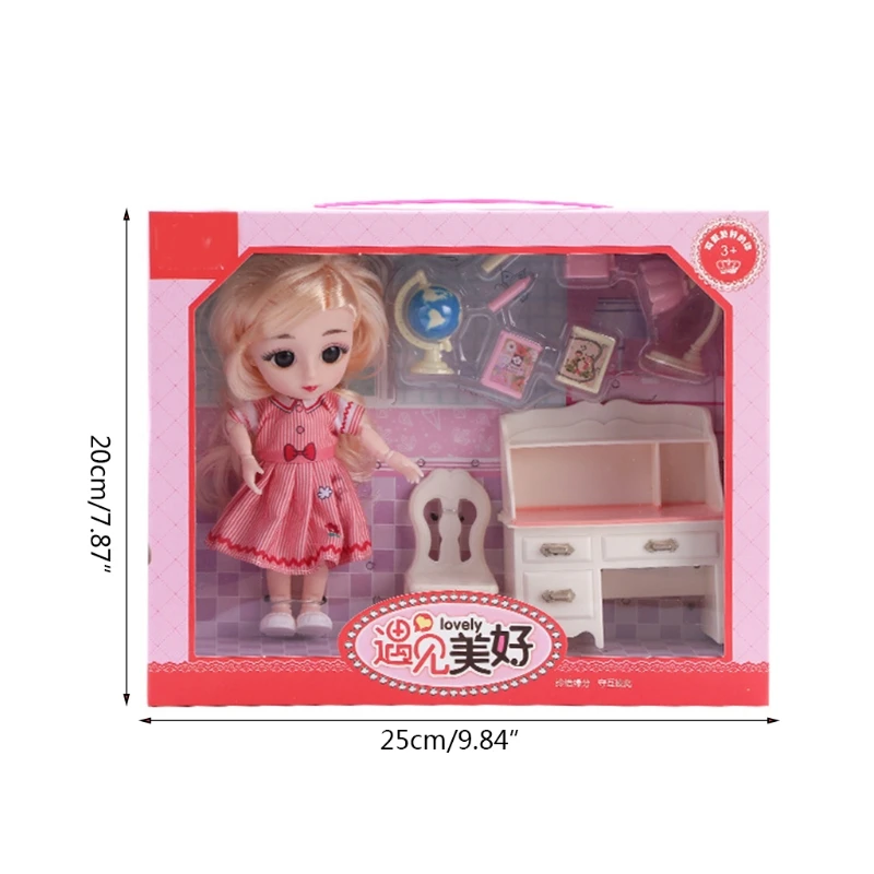 2021 New Doll & Dollhouse Accessories Miniature Furniture Set Simulation Role Play Toy Girls Favorite Interactive Pretend | Игрушки и