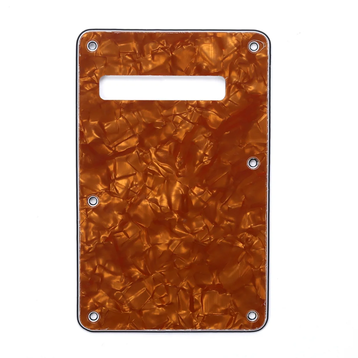 

Musiclily Guitar Strat Back Plate for Fender USA/Mexican Standard Stratocaster Modern Style, 4Ply Earthy Yellow Pearl
