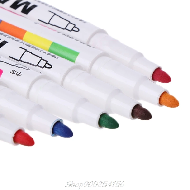 12 шт. новинка цветов белая доска ручка маркерная жидкий мел стираемая стеклянная