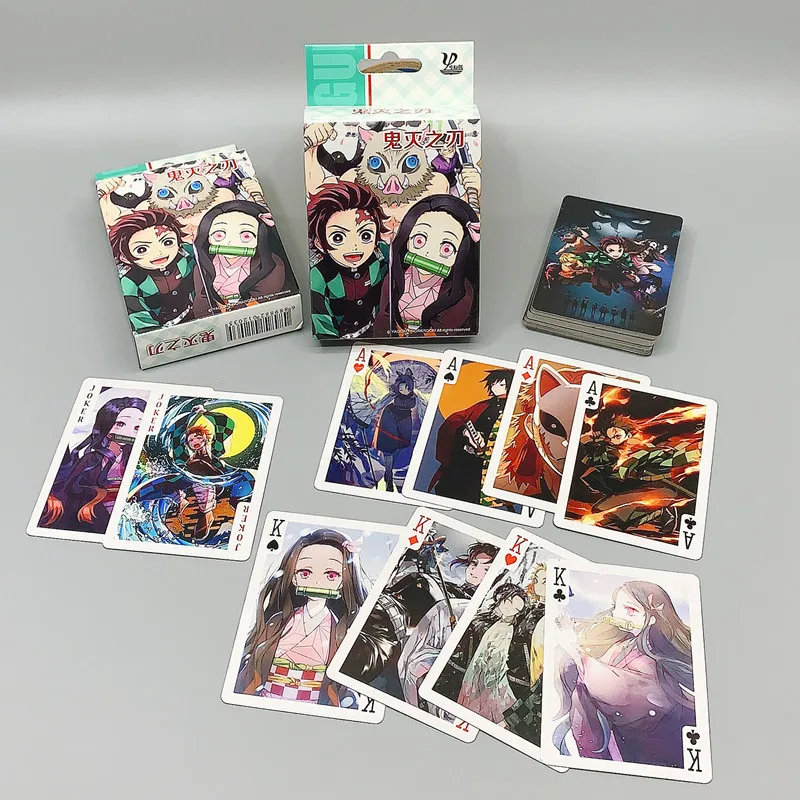 Фигурка аниме рассекающий демонов Kimetsu no Yaiba аксессуары для покерных карт Kamado
