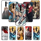 Чехол для телефона Xiaomi Redmi Note 8, 8T, 7, 7A, 9, 9S, 8A, 4, 5 Pro, черный чехол, Водонепроницаемый модный задний 3D чехол, Bnha Hawks, пальто, аниме