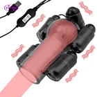 Электрический тренажер для головки пениса насос-вибратор для мужчин, Мужской мастурбатор, медицинский инструмент для секса, эротические секс-игрушки, товары для взрослых