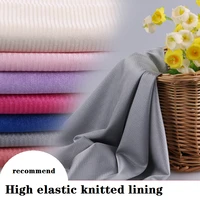 multi color fashion high elastic knitted lining lining chiffon skirt lining fabric fashion diy tailor fabric