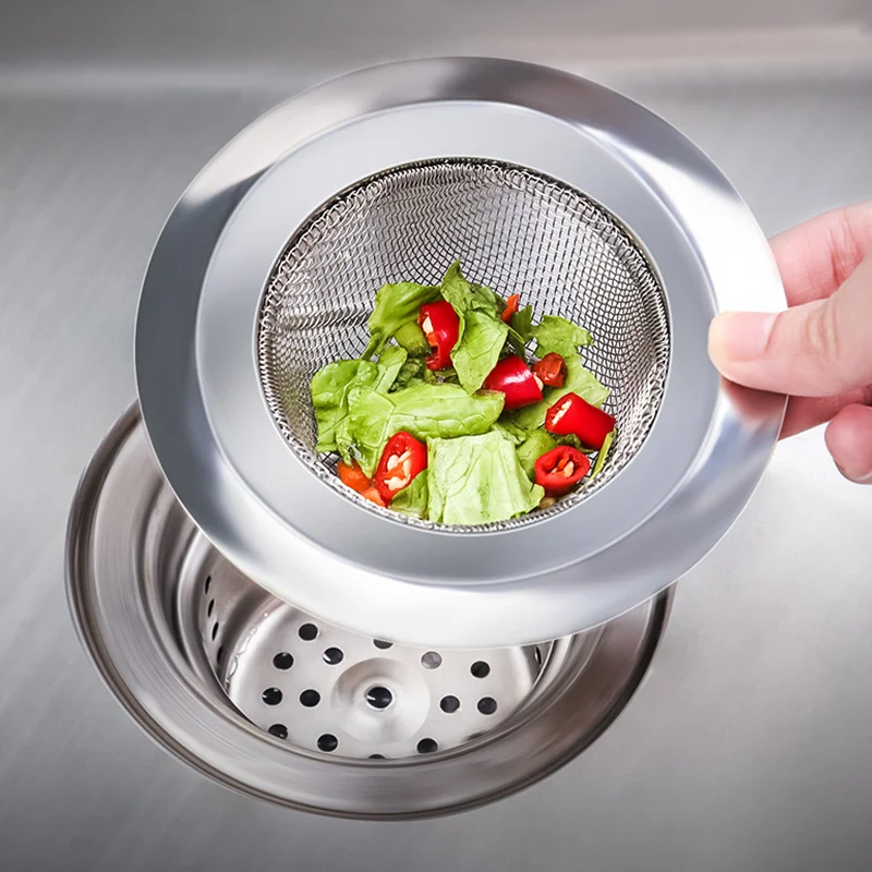 

Stainless Steel Bathtub Hair Catcher Stopper Shower Drain Hole Filter Trap Kitchen Sundries Metal Sink Strainer Floor Drain
