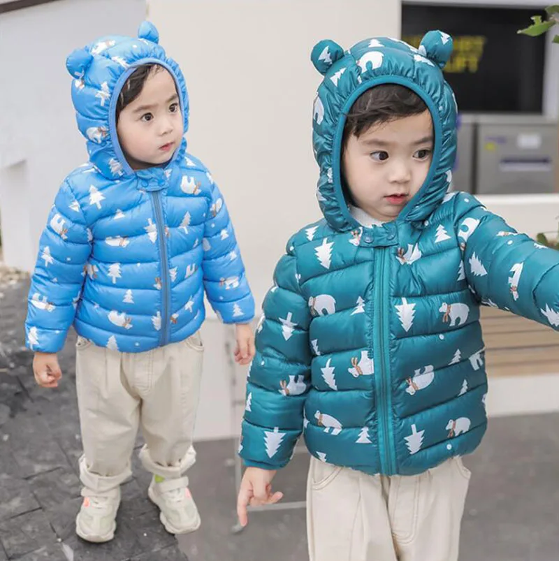 

2021 New Fashion Children Jacket Outerwear Boy and Girl Autumn Warm Hooded Coat Teenage Kids Winter Jackets