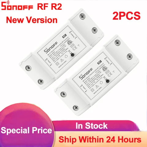 Wi-Fi переключатель Sonoff RF R2 «сделай сам», модули для умного дома 433 МГц, дистанционное управление через Ewelink APP Alexa Google Home