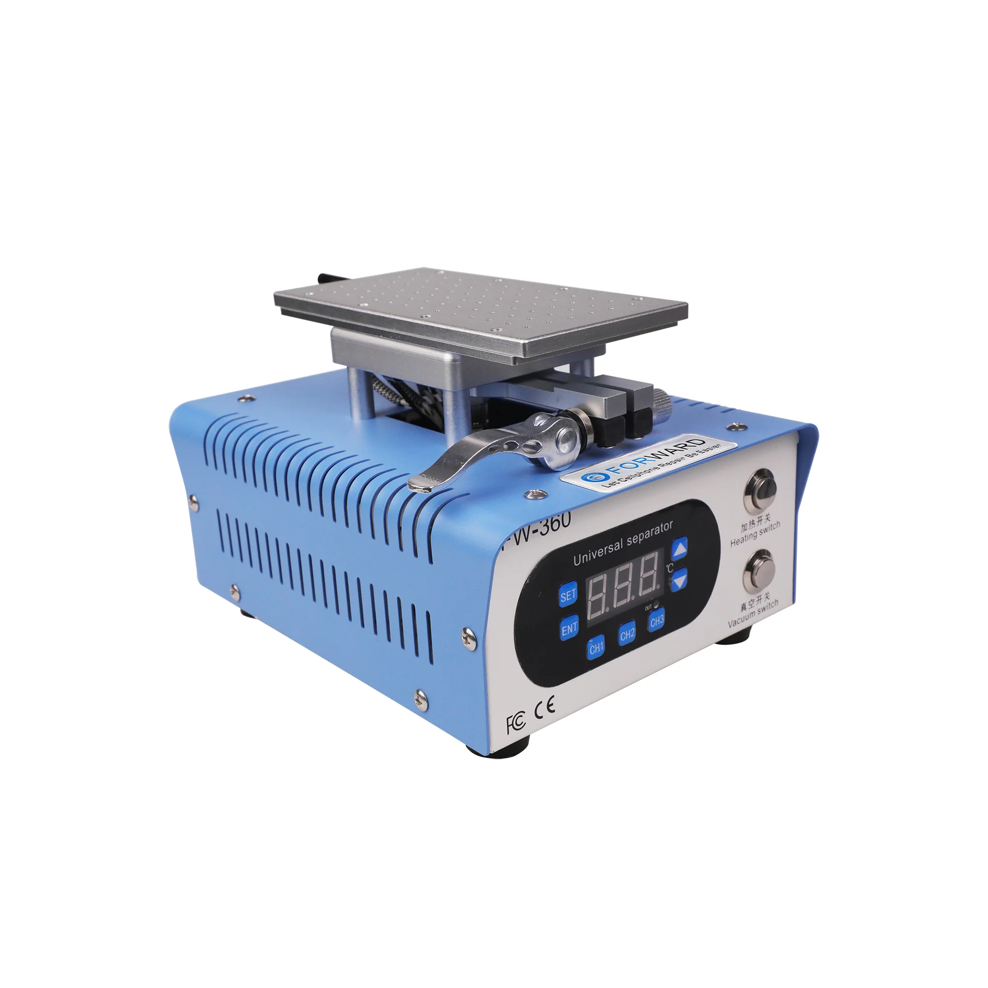 forward quickly preheat station fw 360 rotary lcd separator machine with two button control for all phone oled screen repairing free global shipping