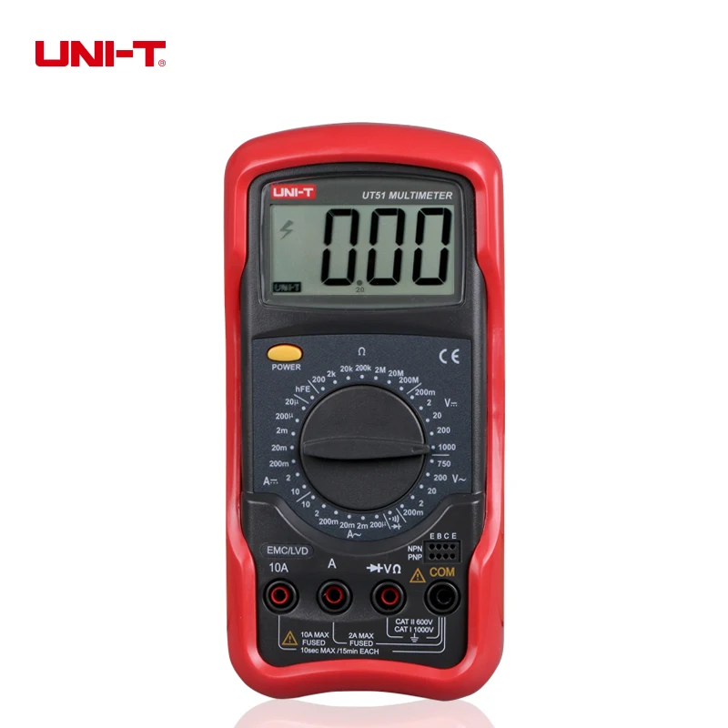 Цифровой мультиметр UNI-T UT51 UT52 UT53 Вольтметр постоянного и переменного тока