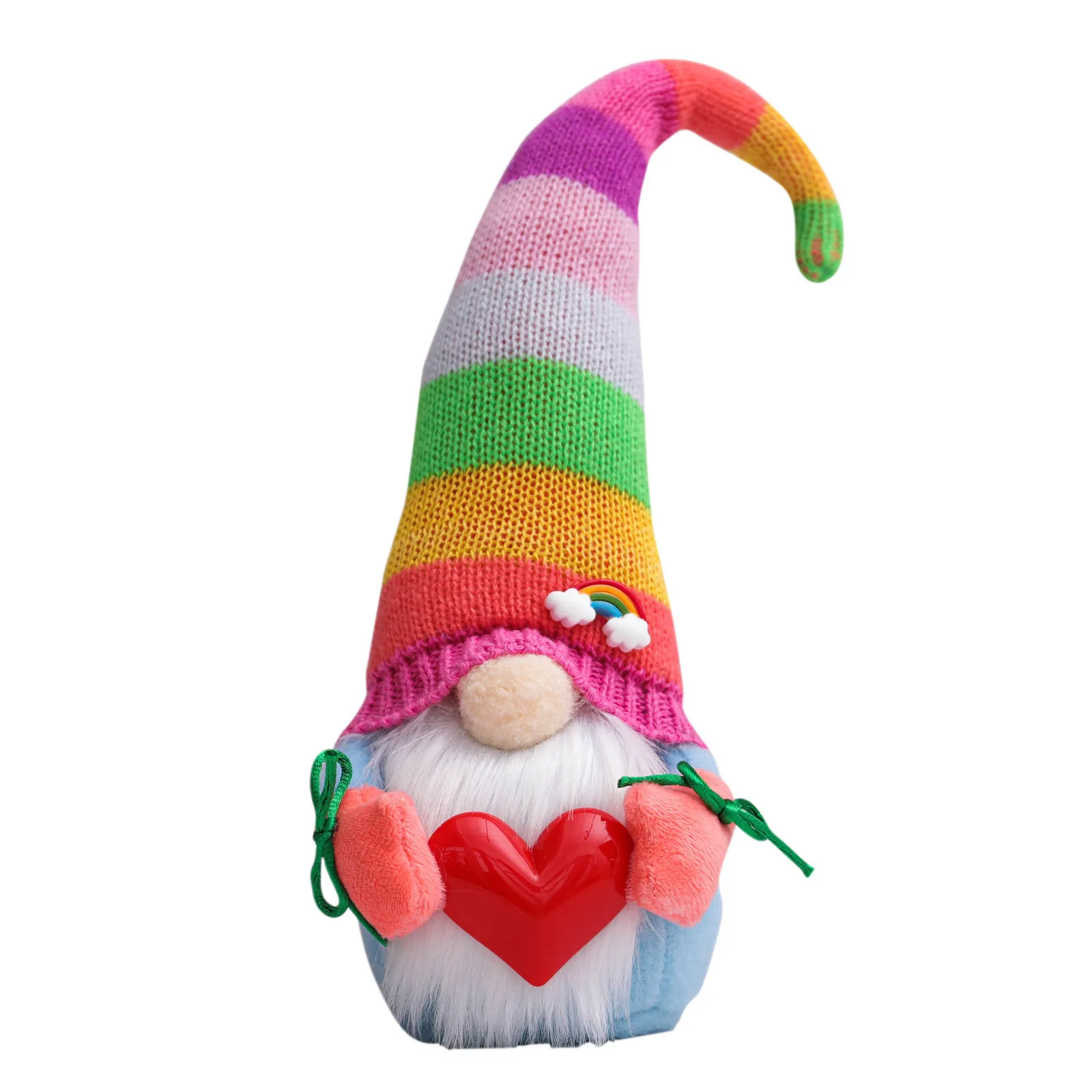 1pc Christmas Rainbow Gnome Faceless Plush Doll Scandinavian Tomte Nisse Pride Nordic Home Decor Colorful Dwarf for Kids - купить по
