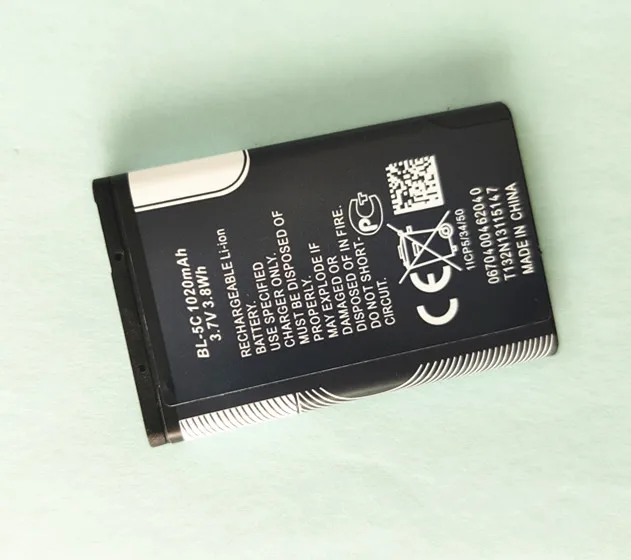 АЗК 1020 мА/ч Батарея для Nokia 2610 2600 2300 6230 6630 n70 n71 BL5C BL-5C BL 5C Перезаряжаемые аксессуары