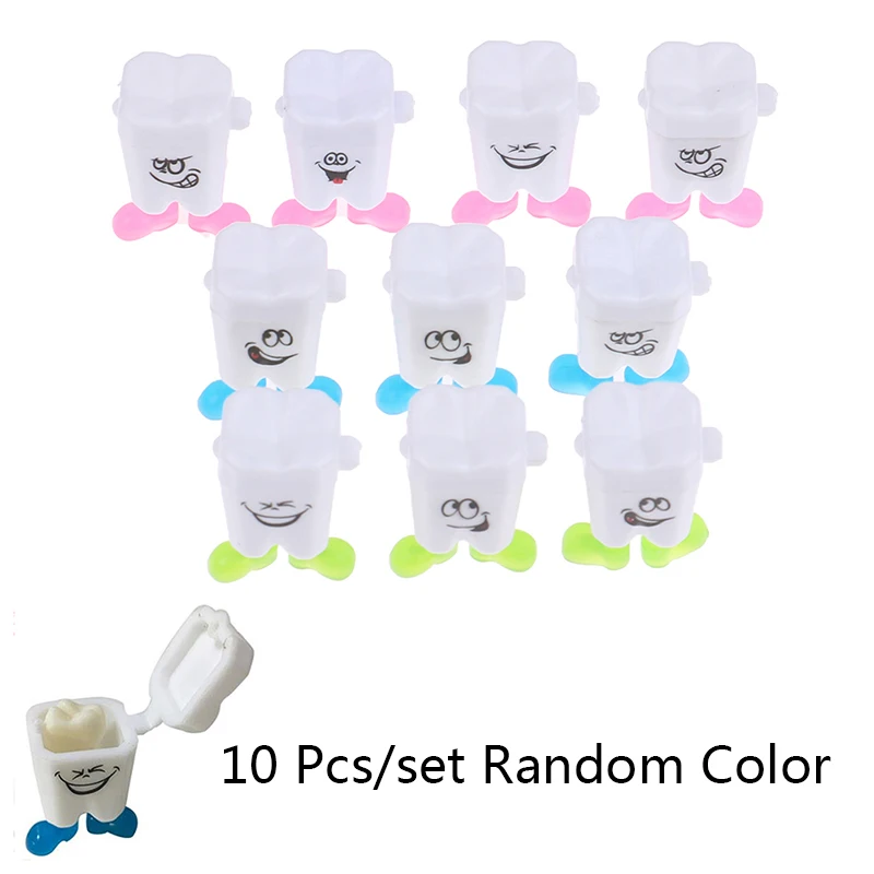 

10Pcs Baby Tooth Box Milk Teeth Organizer Storage Boys Girls Souvenir Case Baby Gifts