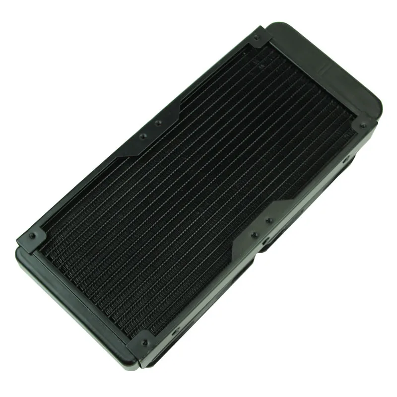 

G1/4 240mm Computer Desktop Water Cooling 2 Fans Radiator Aluminum Thick 60mm P9YA
