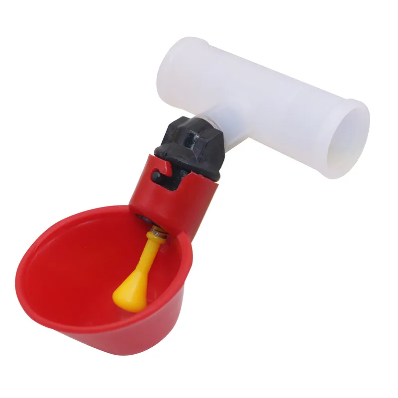 4 шт./лот автоматическая поилка для перепелов миска цыплят прямая труба с желтой