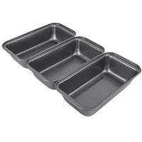 3 pieces nonstick carbon steel baking bread pan bread pans for baking large loaf pan for kitchen baking cookie baking