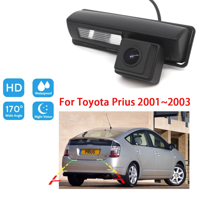 

Автомобильная камера заднего вида для Toyota Prius 2001 2002 2003 CCD Full HD камера ночного видения для парковки Водонепроницаемая Высококачественная RCA